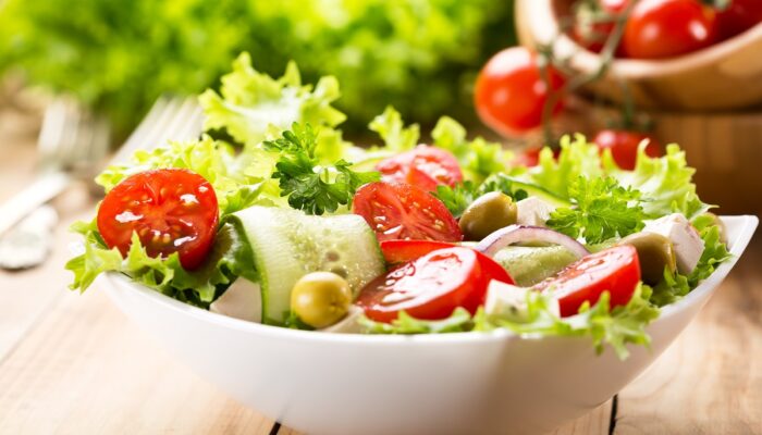 Salada de graos com legumes