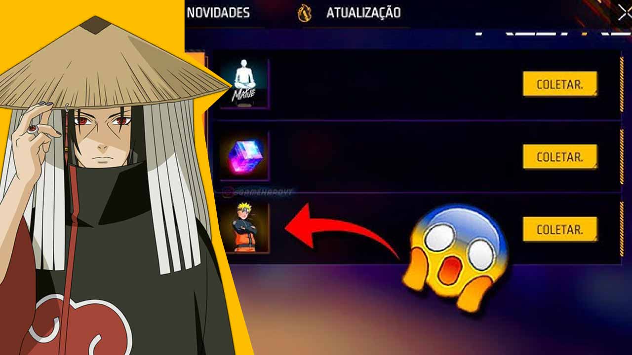 skin do Naruto no Free Fire